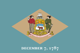 United States of America Delaware DE State Flag