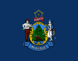 United States of America Maine ME State Flag